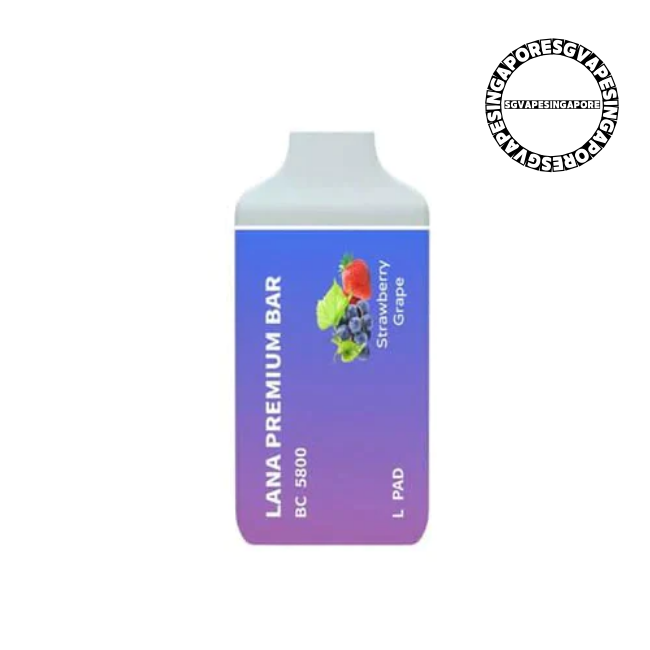 Lana Premium Bar 5800 Disposable Pod - Sg Vape Singapore - strawberry grape